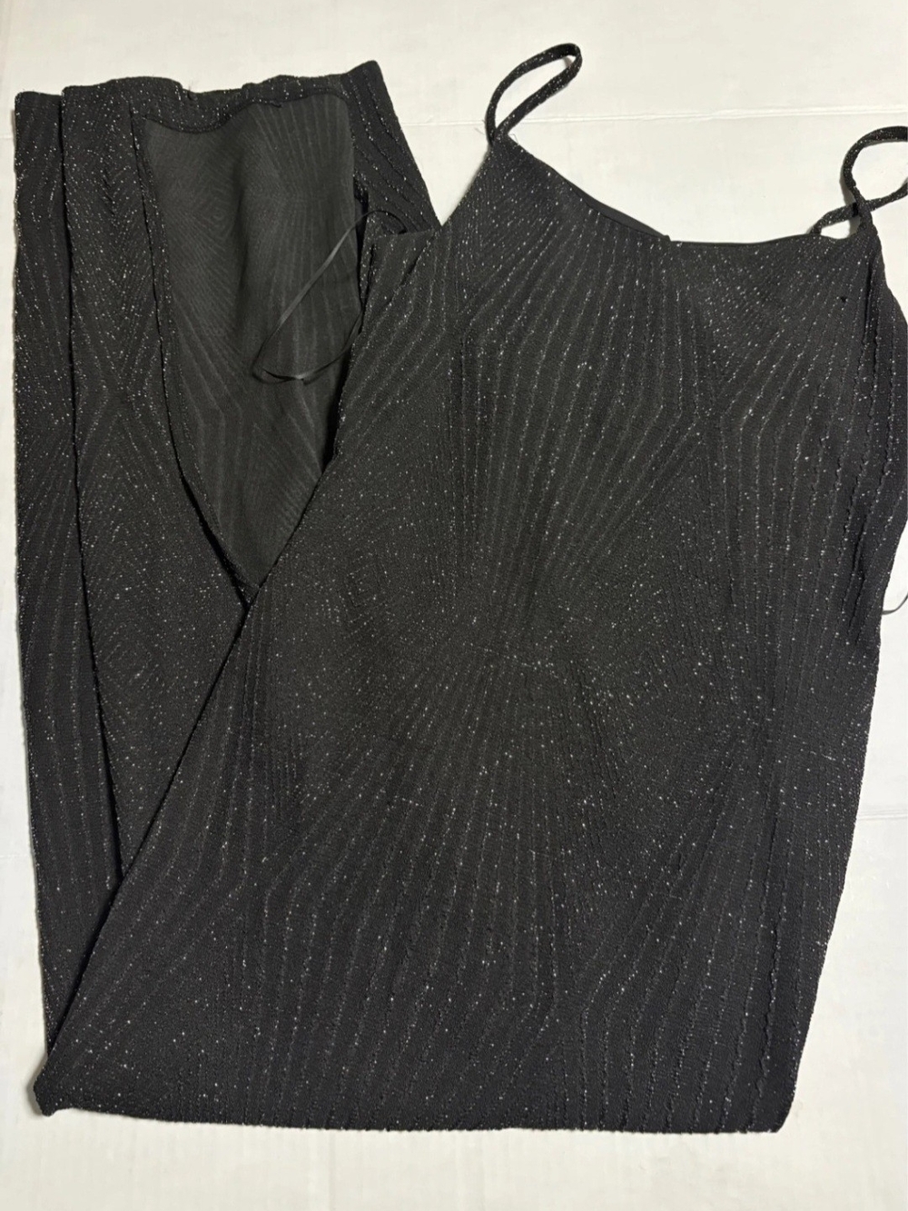 Haute Moni Black Glitter Midi / Maxi Dress